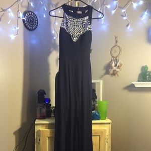 Navy blue prom dress size 5/6
